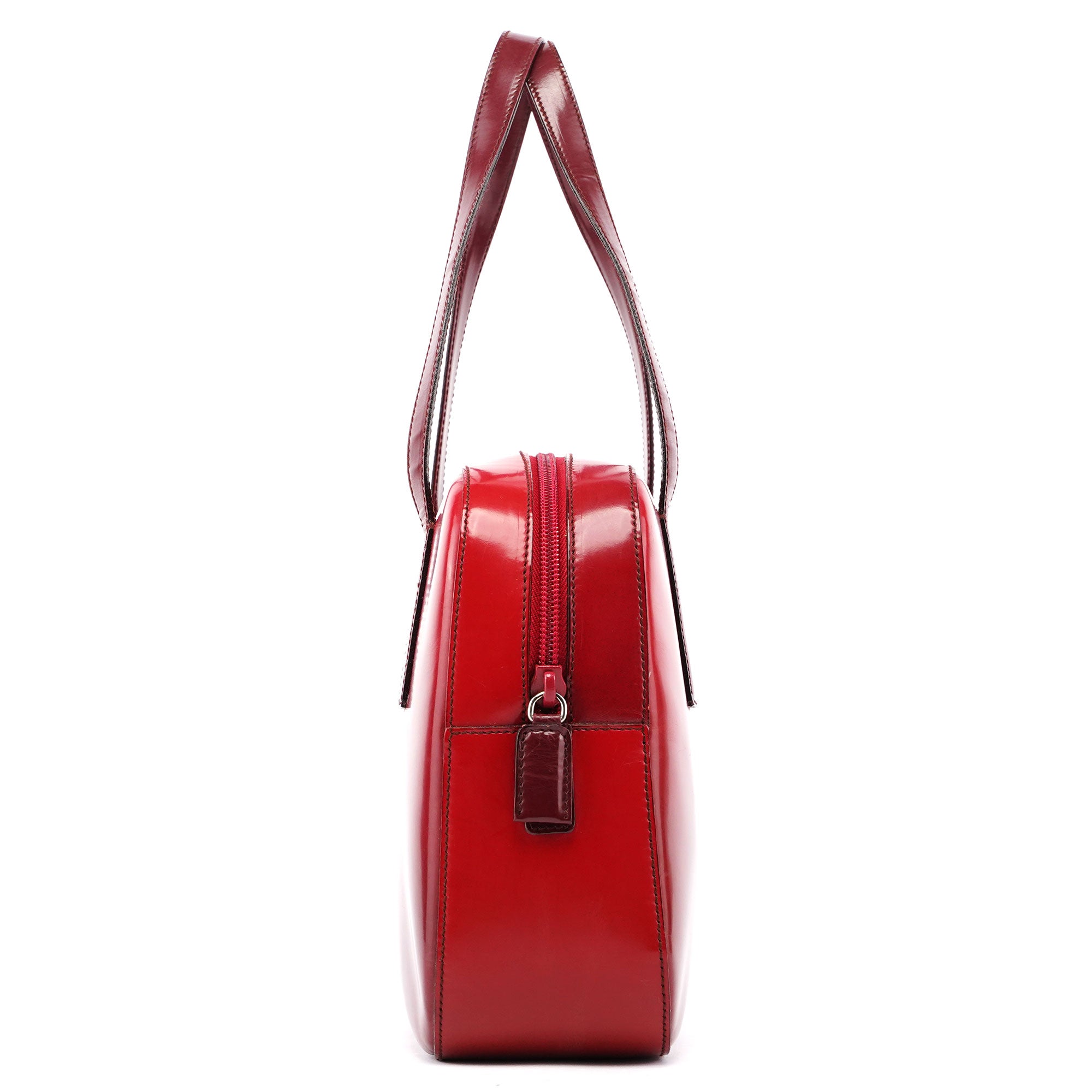 Prada 1995 Red Gradient Spazzolato Tote