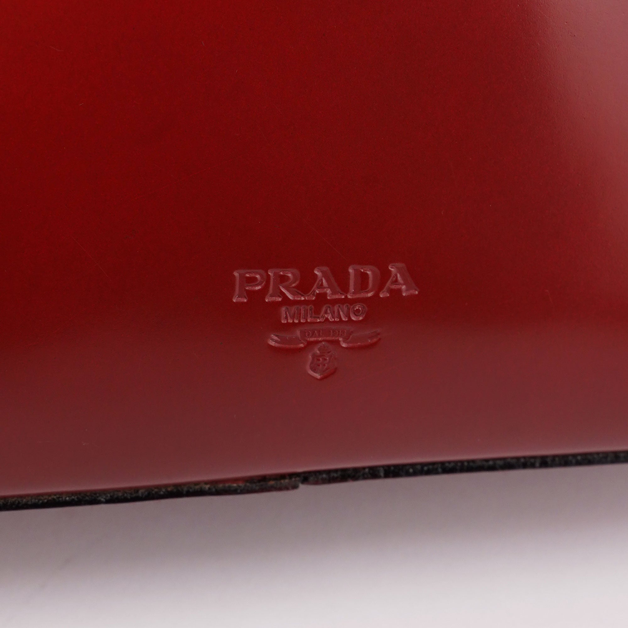 Prada 1995 Red Gradient Spazzolato Tote