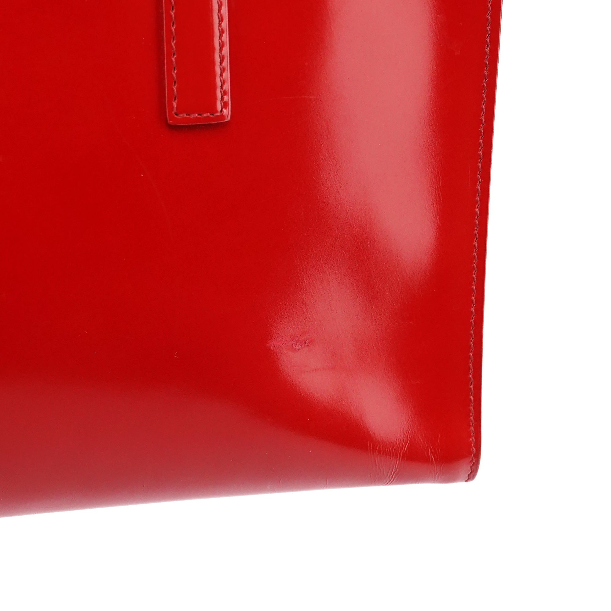 Prada 1995 Red Spazzolato Sport Tote Bag