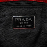 Prada 1995 Red Spazzolato Sport Tote Bag