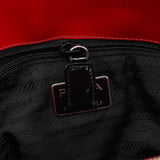 Prada 1995 Red Spazzolato Sport Tote Bag
