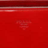 Prada 1995 Red Spazzolato Sport Tote Bag