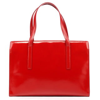 Prada 1995 Red Spazzolato Sport Tote Bag