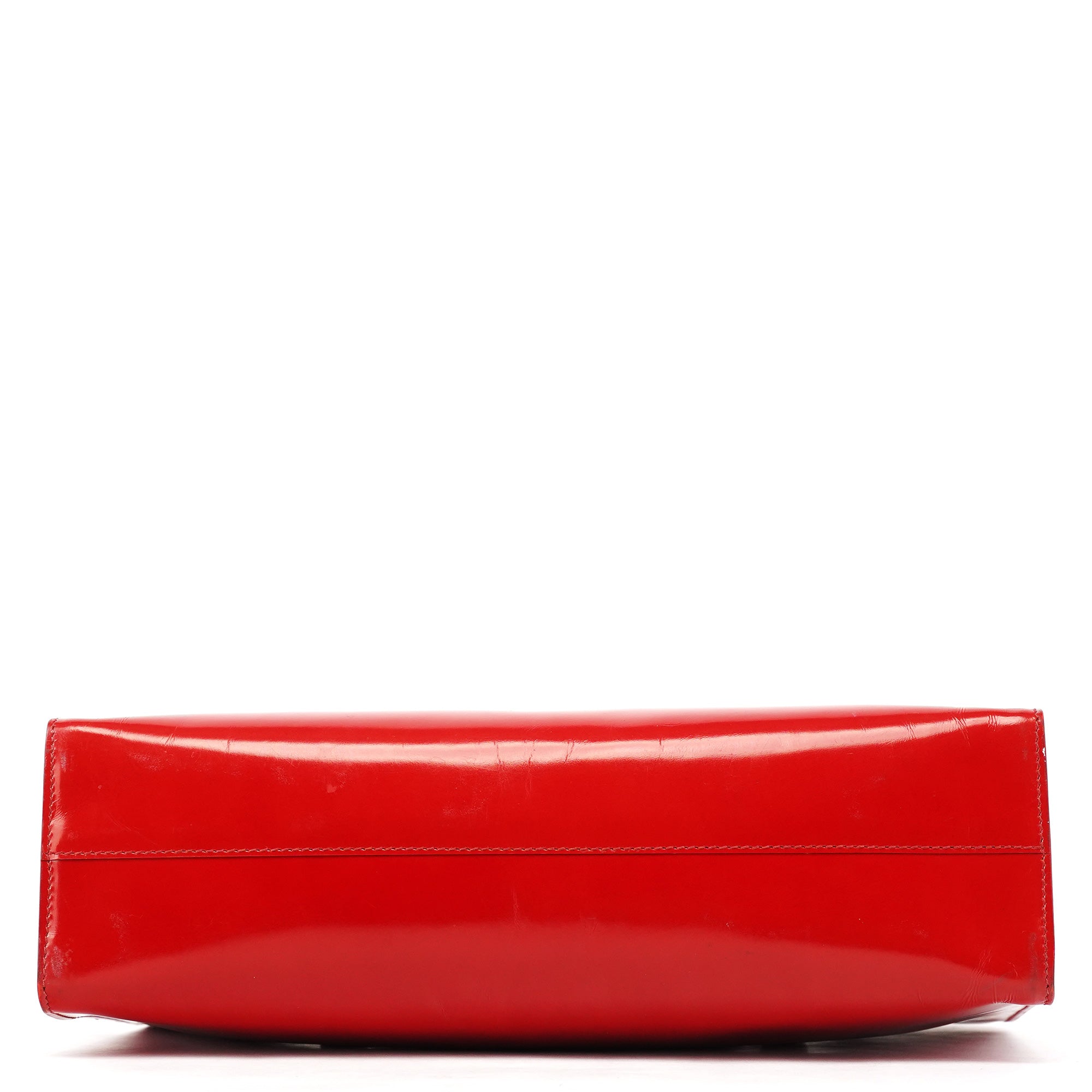 Prada 1995 Red Spazzolato Sport Tote Bag