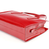 Prada 1995 Red Spazzolato Tote Bag