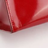 Prada 1995 Red Spazzolato Tote Bag