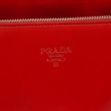Prada 1995 Red Spazzolato Tote Bag