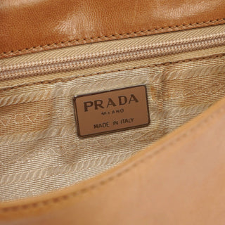 Prada 1996 Beige Madras Swing Chain Bag