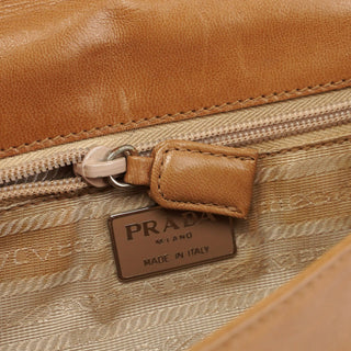 Prada 1996 Beige Madras Swing Chain Bag