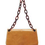 Prada 1996 Beige Madras Swing Chain Bag