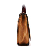 Prada 1996 Beige Madras Swing Top Handle Bag