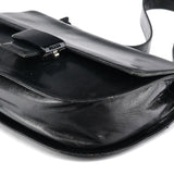 Prada 1996 Sac porté épaule Madras Swing en cuir noir