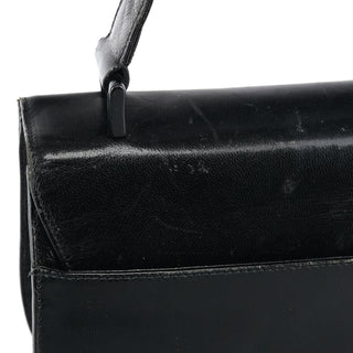 Prada 1996 Black Madras Swing Shoulder Bag