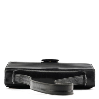 Prada 1996 Black Madras Swing Shoulder Bag