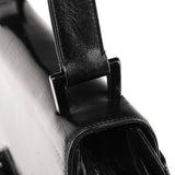 Prada 1996 Sac porté épaule Madras Swing en cuir noir