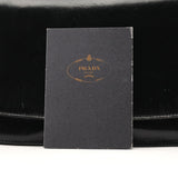 Prada 1996 Black Madras Swing Shoulder Bag
