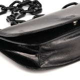 Prada 1996 Black Madras Swing Shoulder Bag