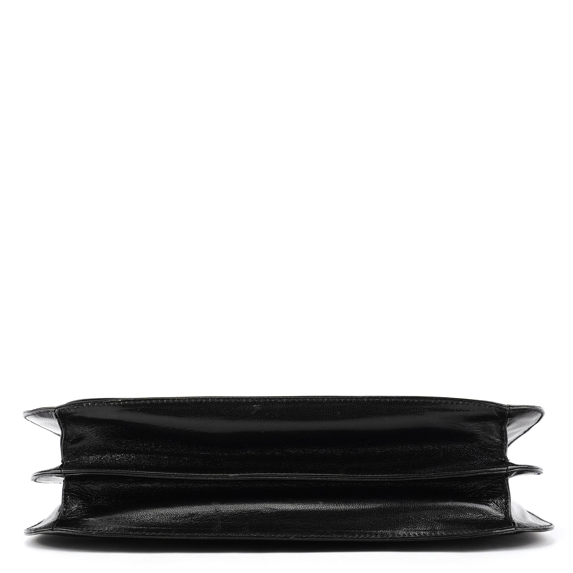 Prada 1996 Black Madras Swing Shoulder Bag