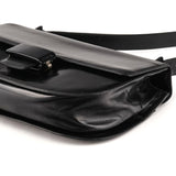 Prada 1996 Black Madras Swing Shoulder Bag
