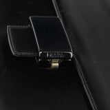 Prada 1996 Black Madras Swing Shoulder Bag
