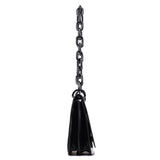 Prada 1996 Black Madras Swing Shoulder Bag