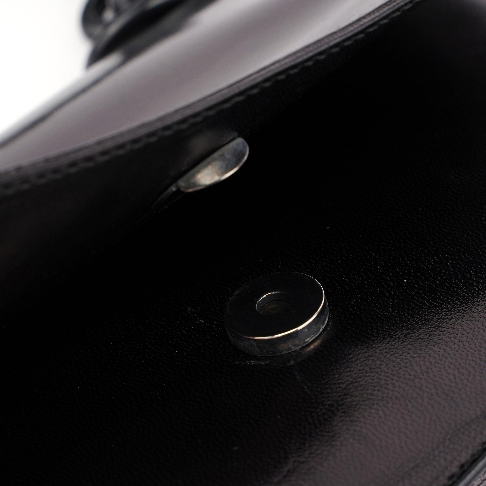 Prada 1996 Black Madras Swing Shoulder Bag