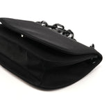 Prada 1996 Black Tessuto Swing Nylon Chain Shoulder Bag