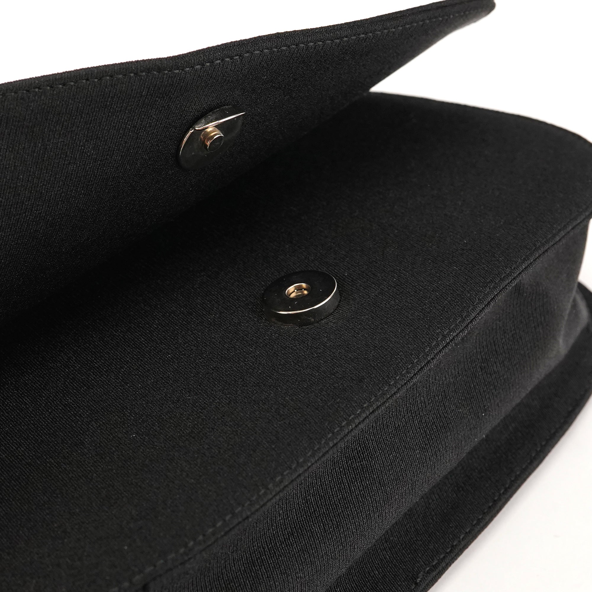 Prada 1996 Black Tessuto Swing Nylon Chain Shoulder Bag