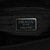 Prada 1996 Black Tessuto Swing Nylon Chain Shoulder Bag
