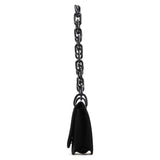 Prada 1996 Black Tessuto Swing Nylon Chain Shoulder Bag