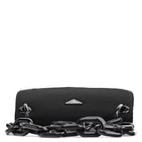 Prada 1996 Black Tessuto Swing Nylon Chain Shoulder Bag