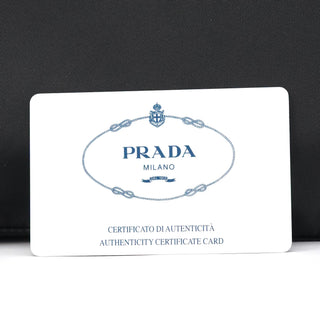 Prada 1996 Black Tessuto Swing Nylon Chain Shoulder Bag