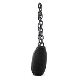 Prada 1996 Black Tessuto Swing Nylon Chain Shoulder Bag