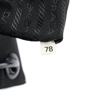 Prada 1996 Black Tessuto Swing Shoulder Bag
