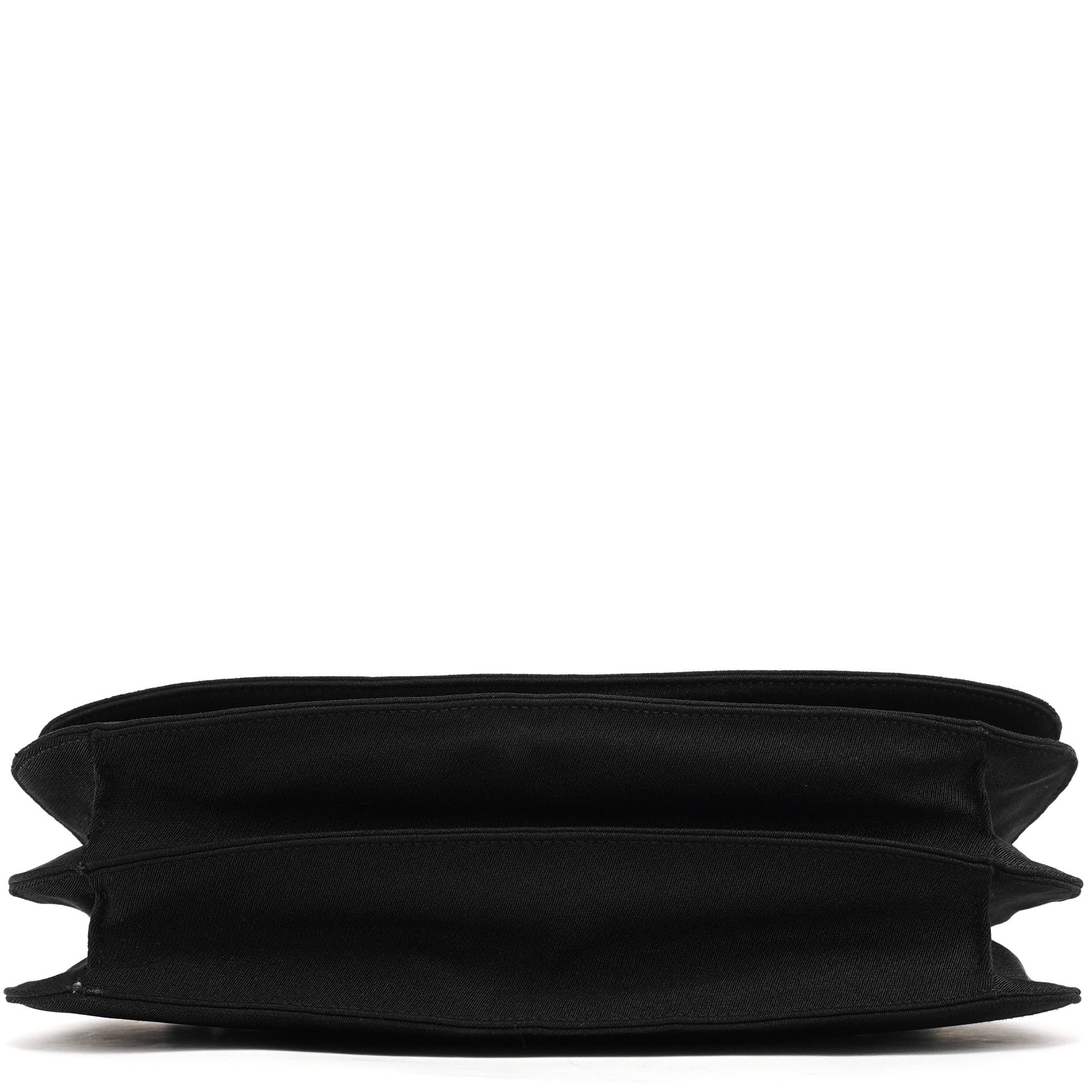 Prada 1996 Tessuto Swing Schultertasche aus schwarzem Nylon