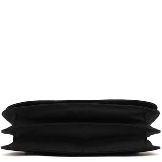 Prada 1996 Black Tessuto Swing Shoulder Bag