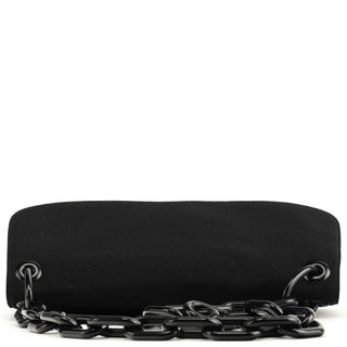 Prada 1996 Black Tessuto Swing Shoulder Bag