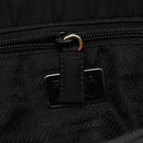 Prada 1996 Black Tessuto Swing Tote Bag