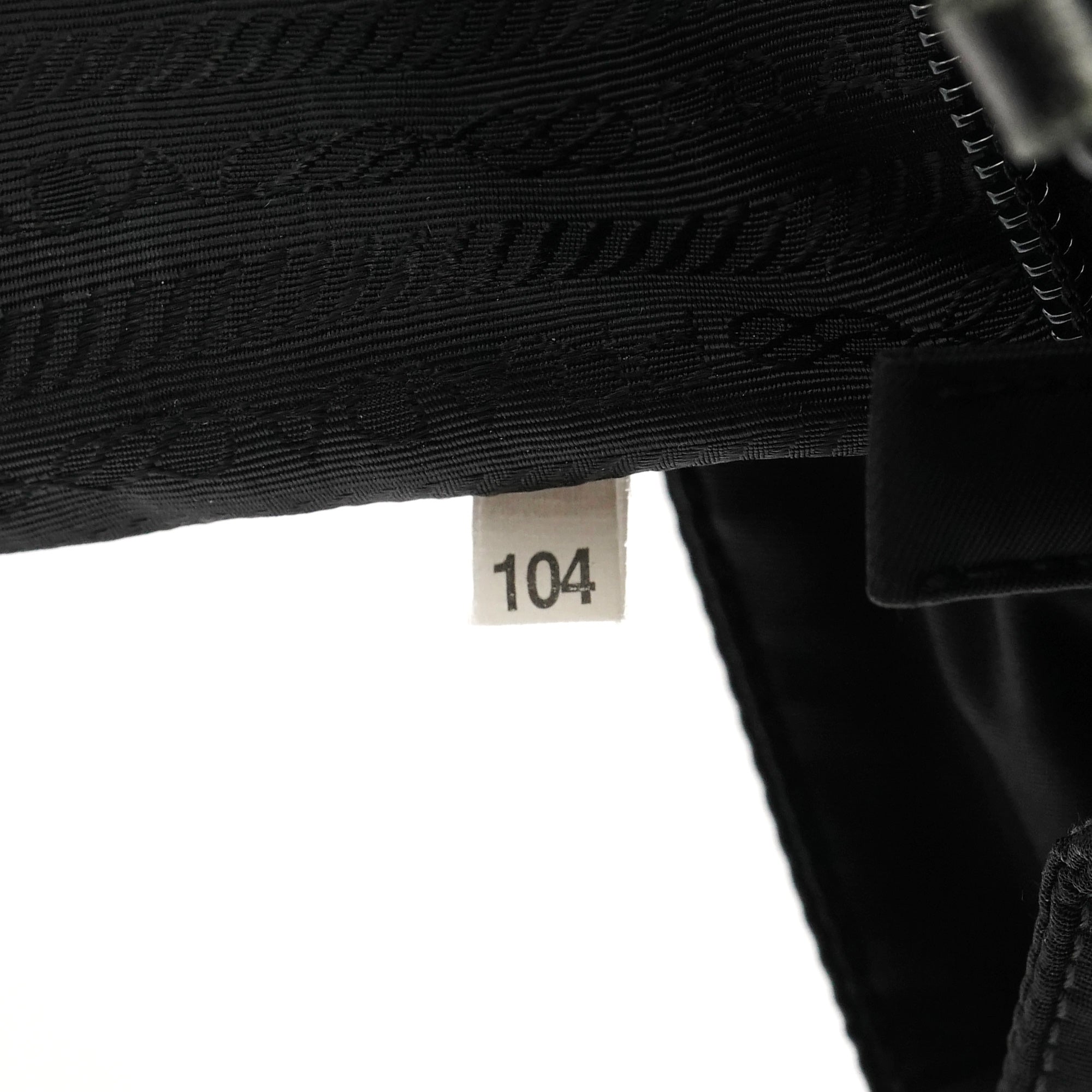 Prada 1996 Black Tessuto Swing Tote Bag