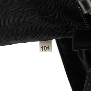 Prada 1996 Black Tessuto Swing Tote Bag