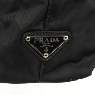 Prada 1996 Black Tessuto Swing Tote Bag