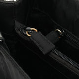 Prada 1996 Black Tessuto Swing Tote Bag