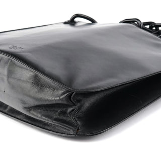 Prada 1996 Black Vitello Swing Calfskin Chain Shoulder Bag