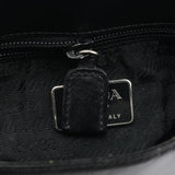 Prada 1996 Black Vitello Swing Calfskin Chain Shoulder Bag
