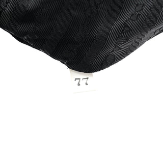 Prada 1996 Black Vitello Swing Calfskin Chain Shoulder Bag