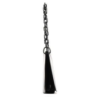 Prada 1996 Black Vitello Swing Calfskin Chain Shoulder Bag