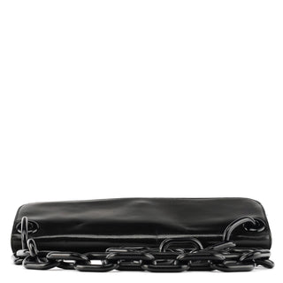 Prada 1996 Black Vitello Swing Shoulder Bag