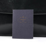 Prada 1996 Black Vitello Swing Shoulder Bag