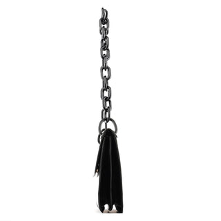 Prada 1996 Black Vitello Swing Shoulder Bag