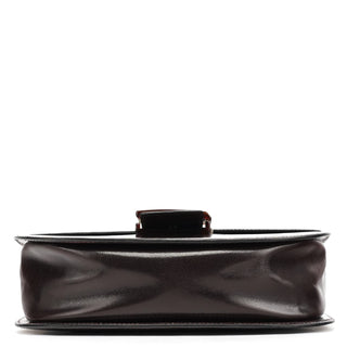 Prada 1996 Brown Leather Madras Swing Bag